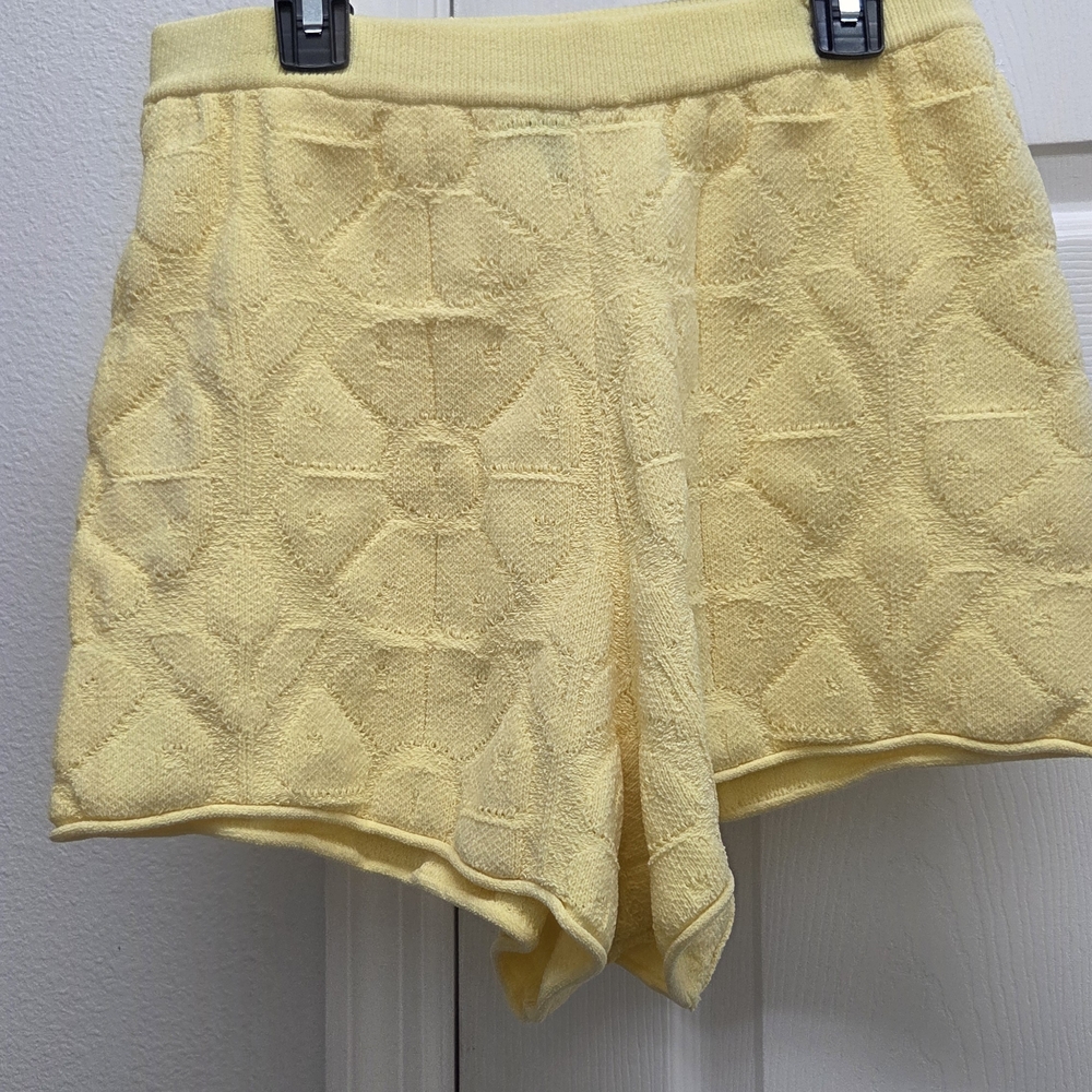 Roller Rabbit Pale Yellow Knit Shorts